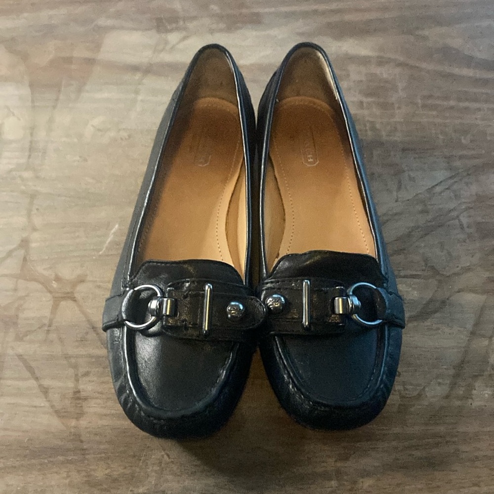 Coach Black loafers 8.5 B
